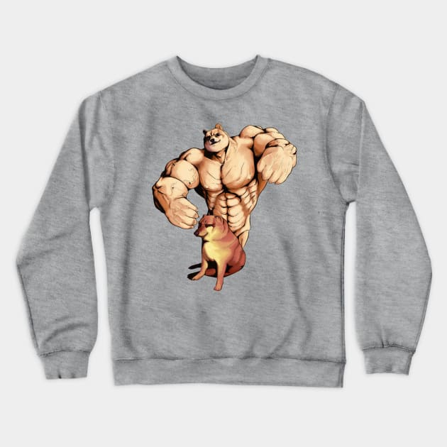 Swole Doge Crewneck Sweatshirt by Polomaker